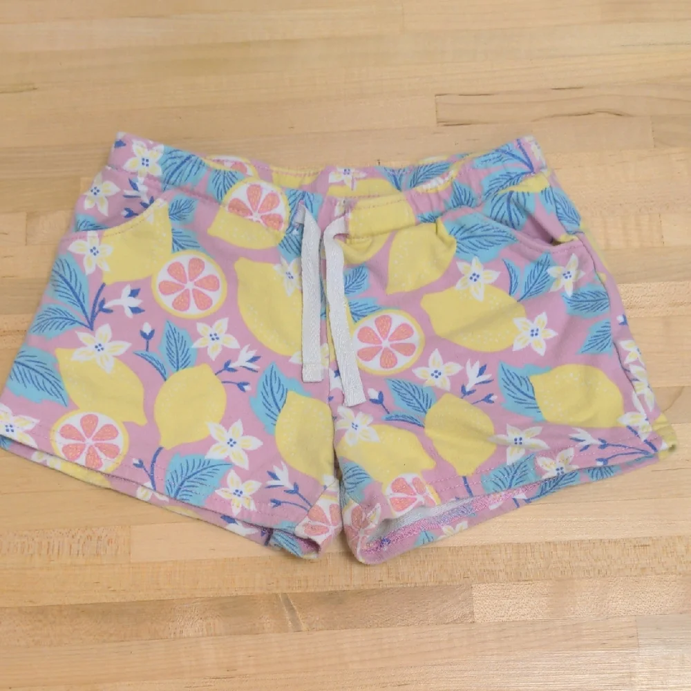 Carter's Pink and Yellow Summer Shorts Elastic Waist